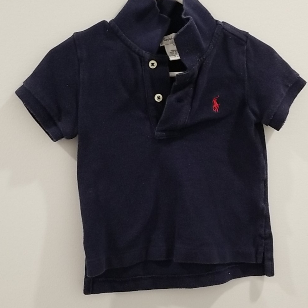 Ralph Lauren polo 9 month navy with red pony